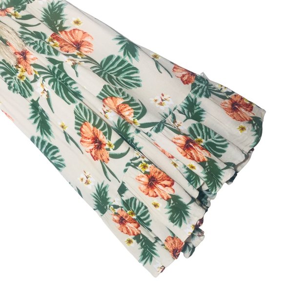 MISS ME Floral  Crochet Tassel Tie Neck Strappy Back Dress In Cream Size… - Picture 3 of 9